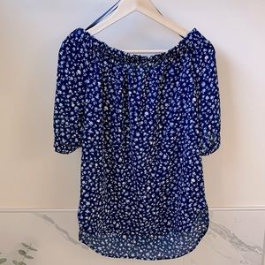 •MICHAEL KORS• Off Shoulders Floral Blouse